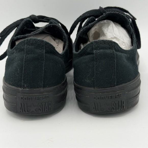 Converse All Star All Black Canvas Sneakers Unisex M/9 W/11 - Picture 5 of 9